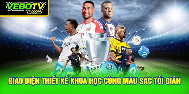 Giao diện thiết kế khoa học cùng màu sắc tối giản