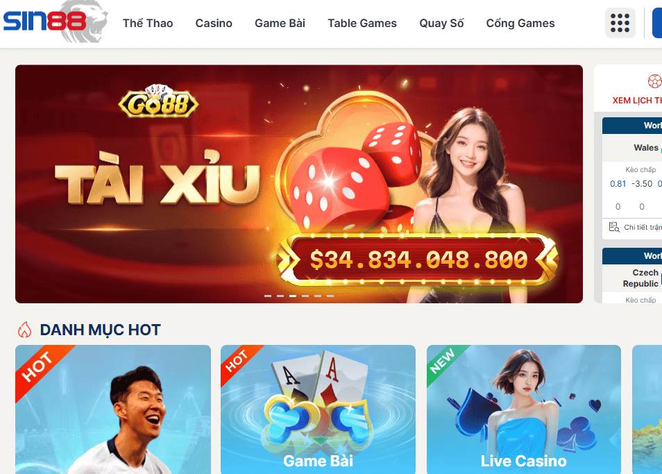 Giới thiệu chi tiết về nhà cái Sin88 uy tín hàng đầu